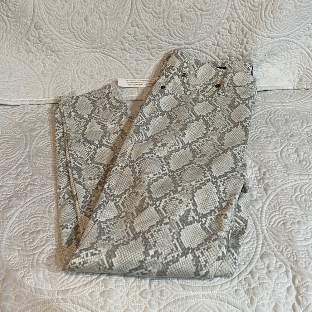Talbots tonal animal print leggings,‎ size 6P, NWT